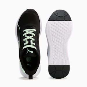 キッズ フライヤー ライト MU スニーカー 22-25cm, PUMA Black-Fresh Mint, extralarge-JPN