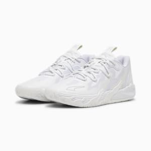 MB.03 Lo Men's Basketball Shoes, PUMA White-Gray Fog, extralarge