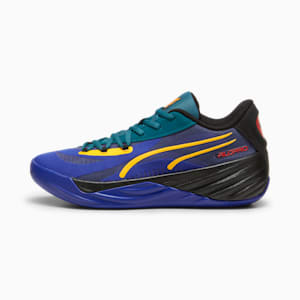 All-Pro NITRO™ Crowd Craze Men's Basketball Shoes, Lapis Lazuli-Cold Green-PUMA Black, extralarge