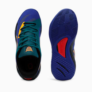 All-Pro NITRO™ Crowd Craze Basketball Shoes, Lapis Lazuli-Cold Green-PUMA Black, extralarge-IND