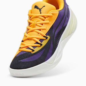 All-Pro NITRO™ Basketball Shoes, Team Violet-Yellow Sizzle-PUMA White, extralarge