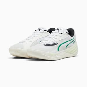 メンズ オールプロ ニトロ バスケットボールシューズ, Warm White-Glacial Gray-Archive Green, extralarge-JPN