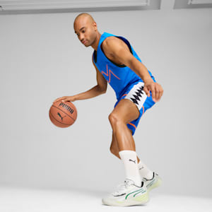 Tenis de basquetbol All-Pro NITRO™ 2 Crowd Craze, Warm White-Glacial Gray-Archive Green, extralarge