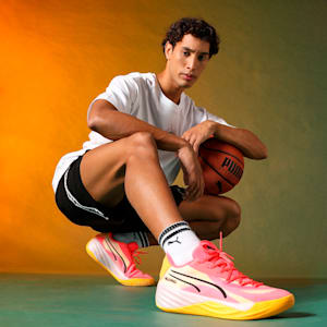 All-Pro NITRO™ Basketball Shoes, Sunset Glow-Sun Stream-PUMA Black, extralarge-IND