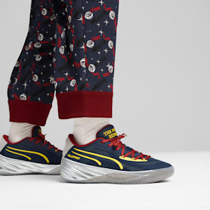 Tenis de basquetbol All-Pro NITRO™ 2 Crowd Craze, Club Navy-Intense Red-Golden Fog-Yellow Blaze-Silver Mist, extralarge