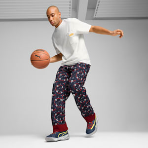 All-Pro NITRO™ Polar Express Men's Basketball Shoes, Club Navy-Intense Red-Golden Fog-Yellow Blaze-Silver Mist, extralarge