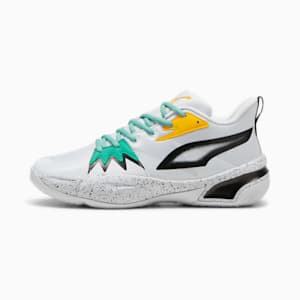 Genetics Speckle Basketball Shoes Unisex, PUMA Black-Silver Mist-Jade Frost, extralarge