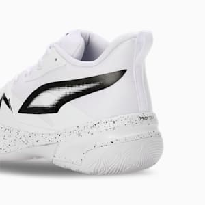 Genetics Speckle Men's Basketball Shoes, PUMA White, extralarge-IND