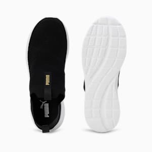 Cirque Women's Slip-On Shoes, PUMA Black-Metallic Gold, extralarge-IND
