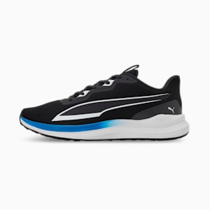 PUMA Exotine 2.0 Men's Running Shoes, Flat Dark Gray-PUMA White-Racing Blue, extralarge-IND