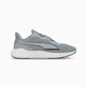 PUMA Exotine 2.0 Men's Running Shoes, Cool Mid Gray-Cool Dark Gray-Spring Fern, extralarge-IND