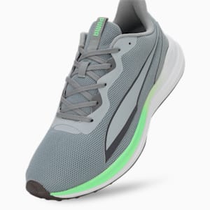 PUMA Exotine 2.0 Men's Running Shoes, Cool Mid Gray-Cool Dark Gray-Spring Fern, extralarge-IND