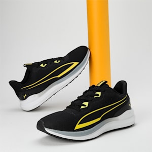 PUMA Exotine 2.0 Men's Running Shoes, PUMA Black-Lemon Meringue-Cool Mid Gray, extralarge-IND