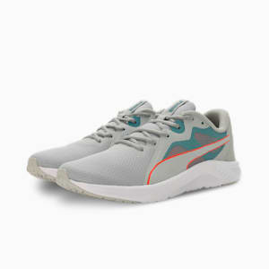 PUMA Seriah Men's Running Shoes, Ash Gray-Hot Heat-Bold Blue, extralarge-IND