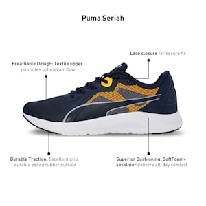 Seriah Men's Running Shoes, Club Navy-Gray Fog-Sun Stream, extralarge-IND