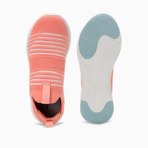 SOFTRIDE Posse Women's Slip-On Shoes, Peach Smoothie-PUMA White-Icy Blue, extralarge-IND