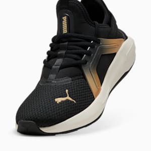 Softride Enzo 5 Metallic Women's Running Shoes, PUMA Black-Warm White-PUMA Gold, extralarge