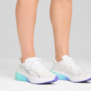 Darter Pro Fade Instant Cushioning Running Shoes, PUMA White-Electric Peppermint, extralarge-IND