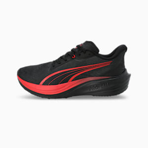 Darter Pro Fade Instant Cushioning Running Shoes, PUMA Black-For All Time Red, extralarge-IND