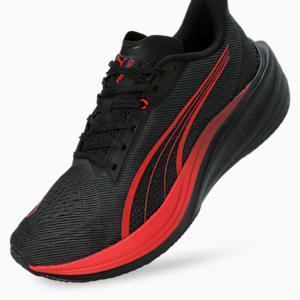 Darter Pro Fade Instant Cushioning Running Shoes, PUMA Black-For All Time Red, extralarge-IND