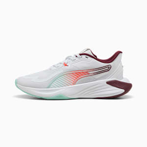 PWR Hybrid Training Shoes Women, PUMA White-Ruby Shimmer-Mint Melt-Glowing Red, extralarge