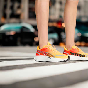 メンズ ヴェロシティ ニトロ 3 ランニングシューズ, Sun Stream-Sunset Glow-PUMA White, extralarge-JPN