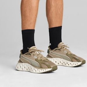 SOFTRIDE Frequence Running Shoes, Oak Branch-PUMA Olive-Desert Dust, extralarge-IND