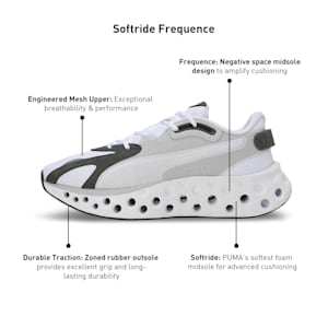 SOFTRIDE Frequence Running Shoes, PUMA White-Feather Gray, extralarge-IND