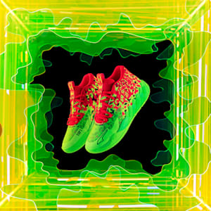 Chaussures de basketball PUMA x LAMELO BALL MB.01 Toxic Homme, Fluro Green Pes-PUMA Red, extralarge