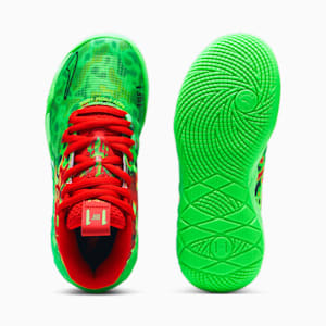 Chaussures de basketball PUMA x LAMELO BALL MB.01 Toxic Enfant et adolescent, Fluro Green Pes-PUMA Red, extralarge