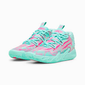 PUMA x LAMELO BALL MB.03 Miami Men's Basketball Shoes, Electric Peppermint-Ravish, extralarge