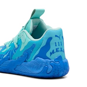 Chaussures de basketball PUMA x LAMELO BALL MB.03 Lo Team Enfant et adolescent, Hyperlink Blue-Bright Aqua-Electric Peppermint, extralarge