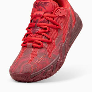 PUMA x LAMELO BALL MB.03 Lo Team Big Kids' Basketball Shoes, Team Regal Red-For All Time Red, extralarge