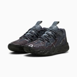 PUMA x LAMELO BALL MB.03 Lo Team Big Kids' Basketball Shoes, PUMA Black-Strong Gray, extralarge