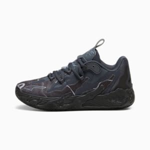 PUMA x LAMELO BALL MB.03 Lo Team Big Kids' Basketball Shoes, PUMA Black-Strong Gray, extralarge