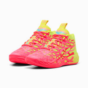 Tenis de basquetbol Adolescente MB.04 1Love, Pink Alert-Yellow Alert, extralarge