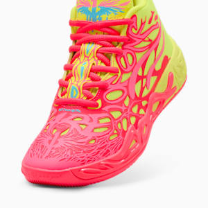 Tenis de basquetbol Adolescente MB.04 1Love, Pink Alert-Yellow Alert, extralarge