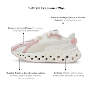 SOFTRIDE Frequence Women's Running Shoes, Warm White-Mauve Mist-Alpine Snow, extralarge-IND