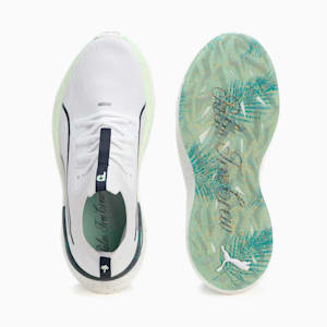 メンズ ゴルフ PUMA x PTC エレクトロキャット ニトロ スパイクレスシューズ, PUMA White-Deep Navy-Fresh Mint, extralarge-JPN