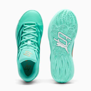 STEWIE x STEW YORK Stewie 2 Women's Basketball Shoes, Electric Peppermint-PUMA Gold, extralarge