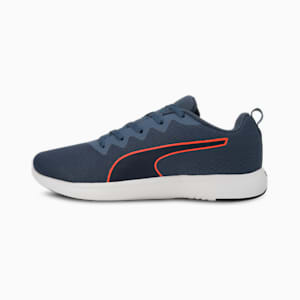 SOFTRIDE Vital Engineered Mesh Men's Running Shoes, Inky Blue-Persian Blue-Hot Heat, extralarge-IND