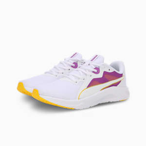 Seriah Women's Running Shoes, PUMA White-Ultraviolet-Pelé Yellow, extralarge-IND
