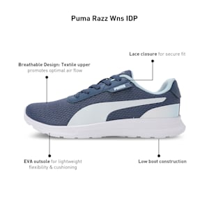 Razz Women's Running Shoes, Inky Blue-Icy Blue-PUMA White, extralarge-IND