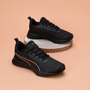 Flyer Flex V2 Women's Running Shoes, PUMA Black-Puma Team Gold, extralarge-IND