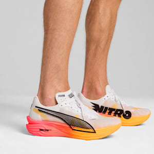 Deviate NITRO™ Elite 3 Men's Running Shoes, PUMA White-Sunset Glow-Sun Stream, extralarge