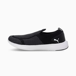 PUMA Softride Dimorphos Men's Slip-On Shoes, PUMA Black-Dark Coal-PUMA White, extralarge-IND