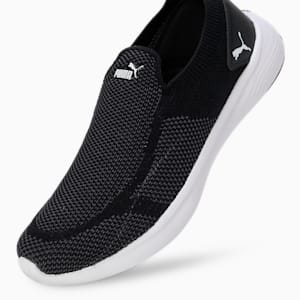 PUMA Softride Dimorphos Men's Slip-On Shoes, PUMA Black-Dark Coal-PUMA White, extralarge-IND