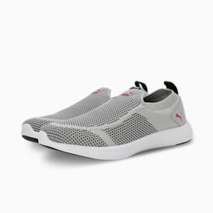 PUMA Softride Dimorphos Men's Slip-On Shoes, Ash Gray-Chili Oil-PUMA Black, extralarge-IND