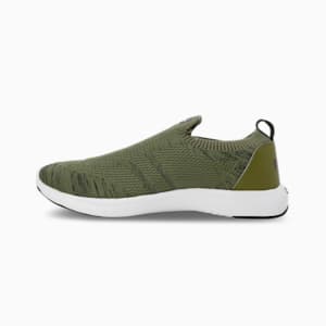 Softride Hellas Men's Slip-On Shoes, PUMA Black-Olive Green, extralarge-IND