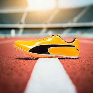 evoSPEED Sprint 14.5 Spikes Track and Field Running Shoes, Sun Stream-PUMA Black-PUMA White, extralarge-IND